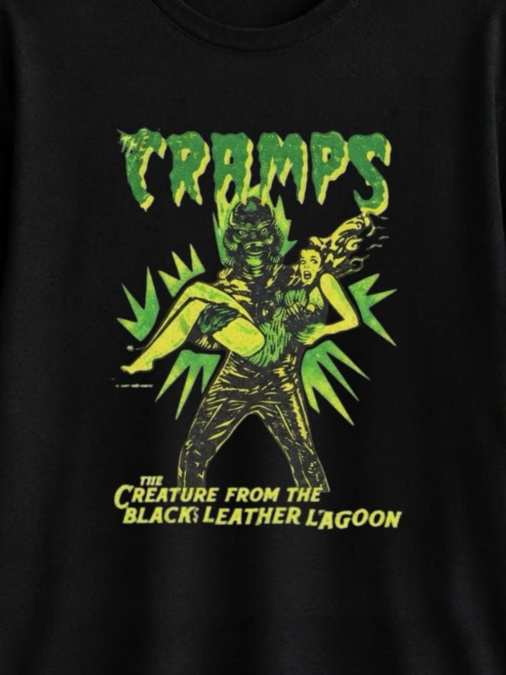 Gildan Black Shirt The Cramps Graphic Tee - Picture 2 of 3